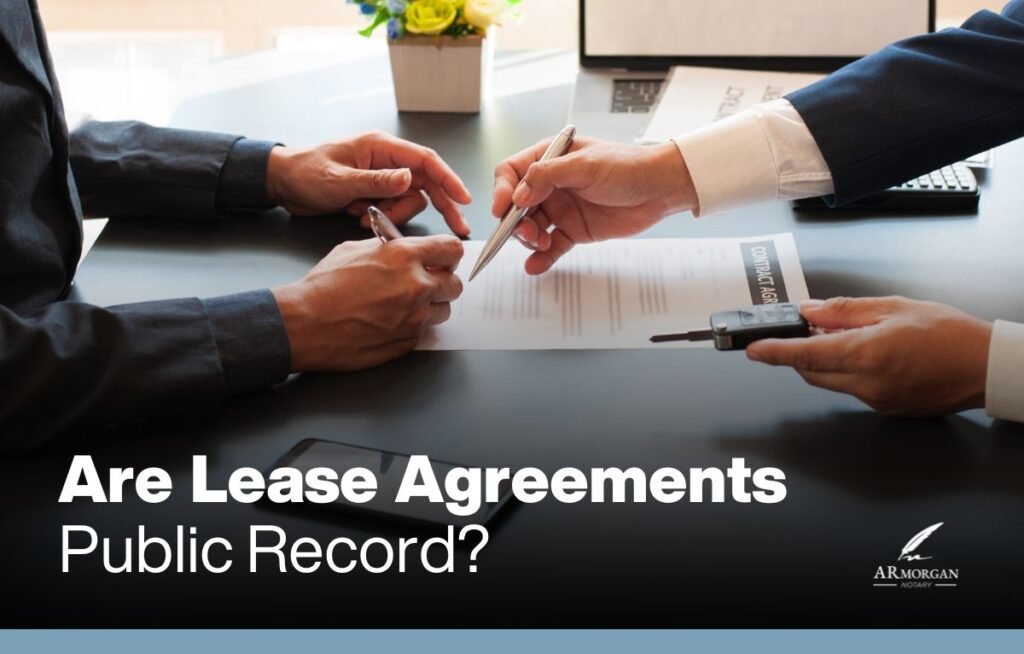 are lease agreements public record